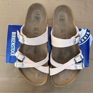Birkenstock Light Pink Triple Strap Sandals Size: EU 41 / US 10